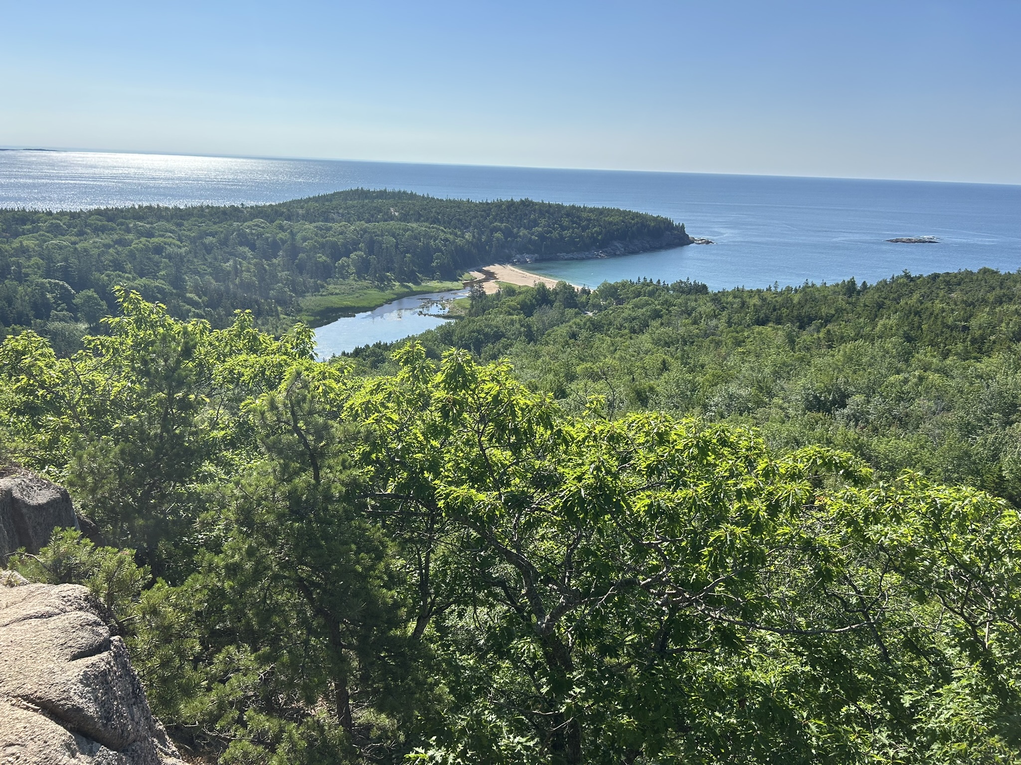 Acadia coastline seen from above